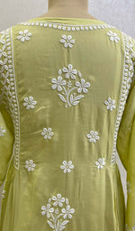 将图像加载到图库查看器中， Sifa Women&#39;s Lucknowi Handcrafted Modal Cotton Chikankari Gown - HONC0122086
