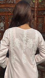 将图像加载到图库查看器中， Women&#39;s Lucknowi Handcrafted Cotton Chikankari Kurti - HONC0202477
