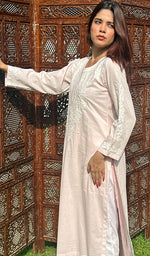 Load image into Gallery viewer, Women&#39;s Lucknowi Handcrafted Cotton Chikankari Kurti - HONC0202477
