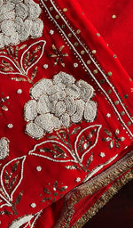 Load image into Gallery viewer, Women&#39;s Lakhnavi Handcrafted Viscose Georgette Chikankari Full Suit Material - HONC0203236
