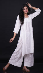 Load image into Gallery viewer, Women&#39;s Lucknowi Handcrafted Modal Cotton  Chikankari Kurti - HONC0151549
