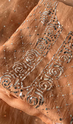 Load image into Gallery viewer, Marifa Women&#39;s Lakhnavi Handcrafted Pure Organza Chikankari Unstitched Kurta And Dupatta Set- HONC0300622
