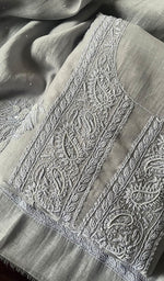 将图像加载到图库查看器中， Women&#39;s Lakhnavi Handcrafted Mul Chanderi Unstitched Kurta And Dupatta Set - HONC0253610
