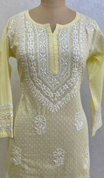 Load image into Gallery viewer, Aastha Women&#39;s Lucknowi Handcrafted Cotton Chikankari Kurti - HONC0161062
