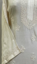 将图像加载到图库查看器中， Women&#39;s Lucknowi Handcrafted Muslin Chikankari Kurti - HONC0227285
