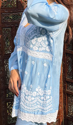 将图像加载到图库查看器中， Alshifa Women&#39;s Lakhnavi Handcrafted Modal Cotton Chikankari Top - HONC0246790
