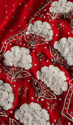 Load image into Gallery viewer, Women&#39;s Lakhnavi Handcrafted Viscose Georgette Chikankari Full Suit Material - HONC0203236
