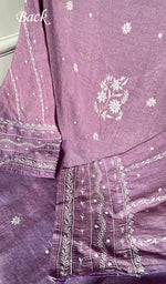 Women's Lakhnavi Handcrafted Tissue Chanderi Unstitched Kurta And Dupatta Set - HONC0299536