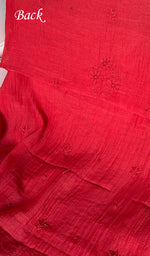 Load image into Gallery viewer, Women's Lakhnavi Handcrafted Mul Chanderi Unstitched Chikankari Full Suit Material - HONC0344340