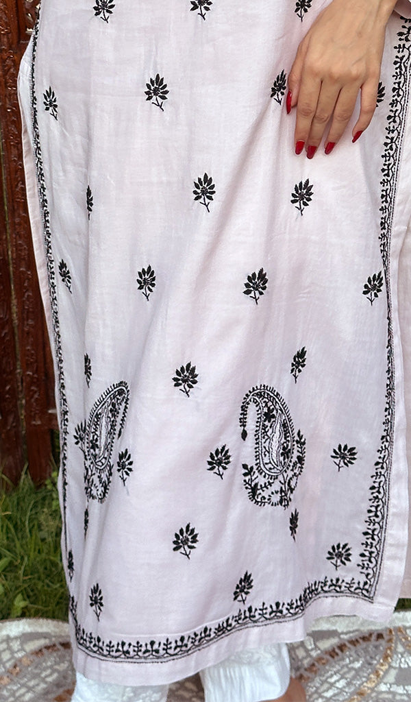 Women's Lucknowi Handcrafted Cotton Chikankari Kurti - HONC0164404