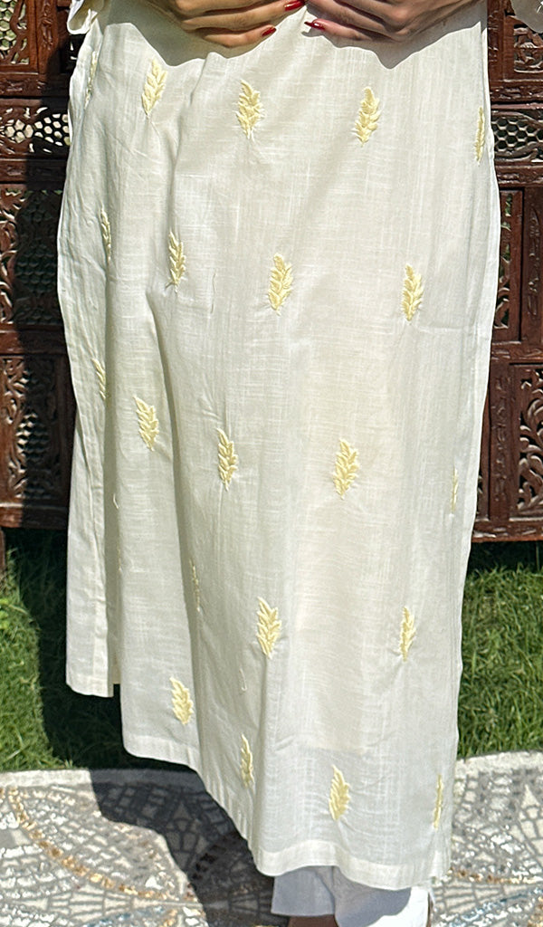 Women's Lucknowi Handcrafted Cotton Chikankari Kurti - HONC0232251