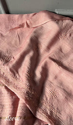 将图像加载到图库查看器中， Women&#39;s Lakhnavi Handcrafted Munga Silk Unstitched Chikankari Kurta And Dupatta Set- HONC0278123

