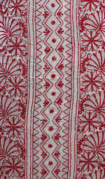 Load image into Gallery viewer, Women&#39;s Lakhnavi Handcrafted Silk Chikankari Unstitched Kurti Fabric  - Honc0109221