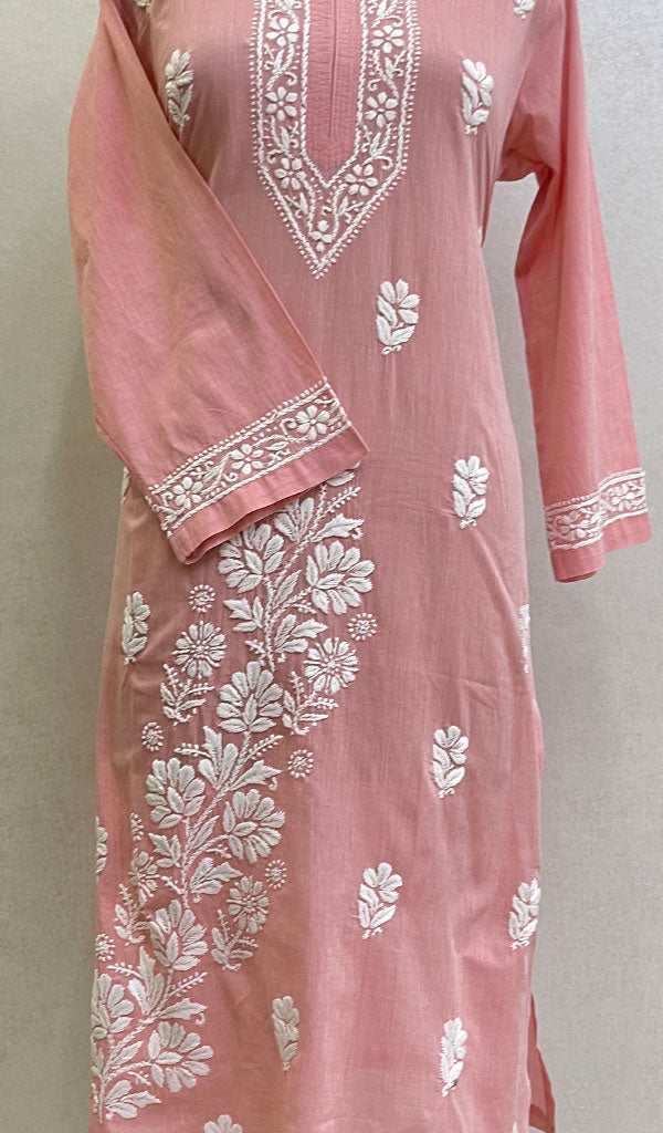 Women's Lucknowi Handcrafted Cotton Chikankari Kurti - HONC0160216