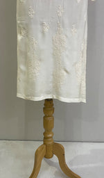 将图像加载到图库查看器中， Women&#39;s Lucknowi Handcrafted Muslin Chikankari Kurti - HONC0227285
