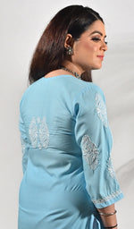 Women's Lucknowi Handcrafted Cotton Chikankari Kurti - HONC0135319