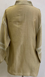 Load image into Gallery viewer, Fiza Women&#39;s Lakhnavi Handcrafted Chanderi Silk Semi- Stitched Chikankari Top - HONC0201386
