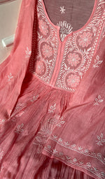 Load image into Gallery viewer, Women&#39;s Lakhnavi Handcrafted Mul Chanderi Semi - Stitched Kurta And Dupatta Set - HONC0239883
