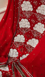 Load image into Gallery viewer, Women&#39;s Lakhnavi Handcrafted Viscose Georgette Chikankari Full Suit Material - HONC0203236
