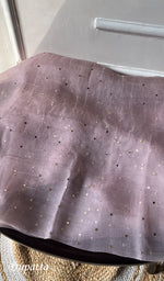 将图像加载到图库查看器中， Marifa Women&#39;s Lakhnavi Handcrafted Pure Organza Chikankari Unstitched Kurta And Dupatta Set- HONC0300624
