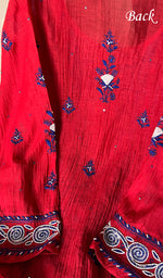 Load image into Gallery viewer, Women&#39;s Lakhnavi Handcrafted Mul Chanderi Semi - Stitched Kurta And Dupatta Set - HONC0260914
