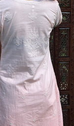 将图像加载到图库查看器中， Women&#39;s Lucknowi Handcrafted Cotton Chikankari Kurti - HONC0245085
