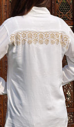 将图像加载到图库查看器中， Riyaa Women&#39;s Lakhnavi Handcrafted Modal Cotton Chikankari Top - HONC0248832
