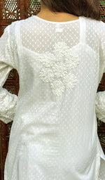 Load image into Gallery viewer, Women&#39;s Lucknowi Handcrafted Cotton Chikankari Kurti - HONC0167679
