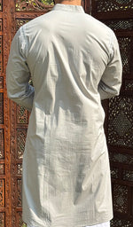 Load image into Gallery viewer, Men&#39;s Lucknowi Handcrafted Cotton Chikankari Kurta -  HONC0115508
