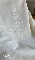 将图像加载到图库查看器中， Ashma Women&#39;s Lakhnavi Handcrafted Cotton Chikankari Suit Material - HONC0233844
