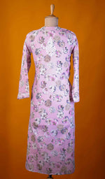 将图像加载到图库查看器中， Ruskshi Women&#39;s Lakhnavi Handcrafted Cotton Chikankari Kurta And Palazzo Set - HONC0191169
