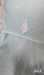 将图像加载到图库查看器中， Shank Women's Lakhnavi Handcrafted Mul Chanderi Unstitched Kurta And Dupatta Set- HONC03148003