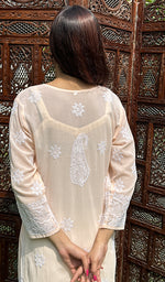 Load image into Gallery viewer, Shiza Women&#39;s Lucknowi Handcrafted Cotton Chikankari Kurti - HONC0226737
