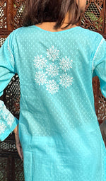 Load image into Gallery viewer, Women&#39;s Lucknowi Handcrafted Cotton Chikankari Kurti - HONC0229400
