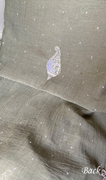Load image into Gallery viewer, Shank Women's Lakhnavi Handcrafted Mul Chanderi Unstitched Kurta And Dupatta Set- HONC03148001