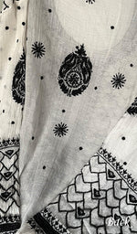 将图像加载到图库查看器中， Women&#39;s Lakhnavi Handcrafted Mul Chanderi Semi - Stitched Kurta And Dupatta Set - HONC0229059
