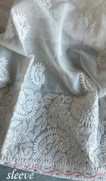 将图像加载到图库查看器中， Ashma Women&#39;s Lakhnavi Handcrafted Cotton Chikankari Suit Material - HONC0233844
