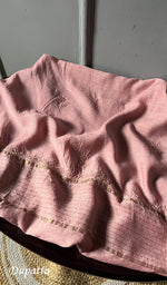 将图像加载到图库查看器中， Women&#39;s Lakhnavi Handcrafted Munga Silk Unstitched Chikankari Kurta And Dupatta Set- HONC0278123
