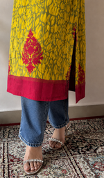 Multicolor Cotton Chikankari Stitched Kurti