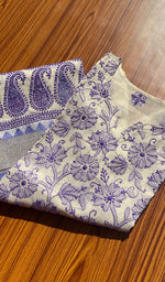 Load image into Gallery viewer, Women&#39;s Lakhnavi Handcrafted Kota Chanderi Chikankari Kurti - HONC0126826
