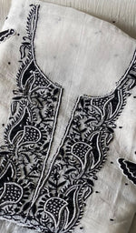 Load image into Gallery viewer, Women's Lakhnavi Handcrafted Mul Chanderi UnStitched Kurta And Dupatta Set - HONC0375225