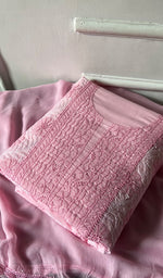 Load image into Gallery viewer, Women's Lakhnavi Handcrafted Cotton Unstitched Chikankari Suit Material - HONC0365127