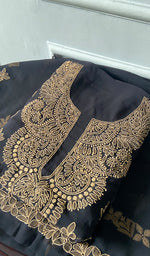 Load image into Gallery viewer, Lucknowi Handcrafted Faux-Georgette Chikankari Suit Material - HONC0347515