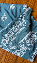 将图像加载到图库查看器中， Women&#39;s Lucknowi Handcrafted Modal Cotton Chikankari Kurti - HONC0301029
