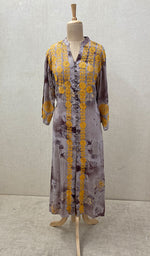 Load image into Gallery viewer, Women&#39;s Lakhnavi Handcrafted Rayon Chikankari Kurti - NC070069
