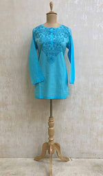 Load image into Gallery viewer, Women&#39;s Lakhnavi HANDCRAFTED COTTON CHIKANKARI TOP - NC075653