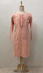 Load image into Gallery viewer, Men&#39;s Lucknowi Handcrafted Cotton Chikankari Kurta - HONC0424
