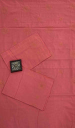 将图像加载到图库查看器中， Lakhnavi 手工制作的 Chikankari 棉质床单套装 - HONC043444
