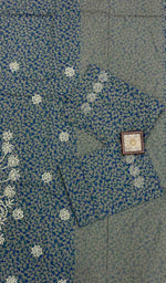 将图像加载到图库查看器中， Lakhnavi 手工制作的 Chikankari 棉质床单套装 - HONC043421
