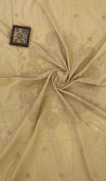 将图像加载到图库查看器中， Lakhnavi 手工制作的棉质 Chikankari 桌布 - HONC041265
